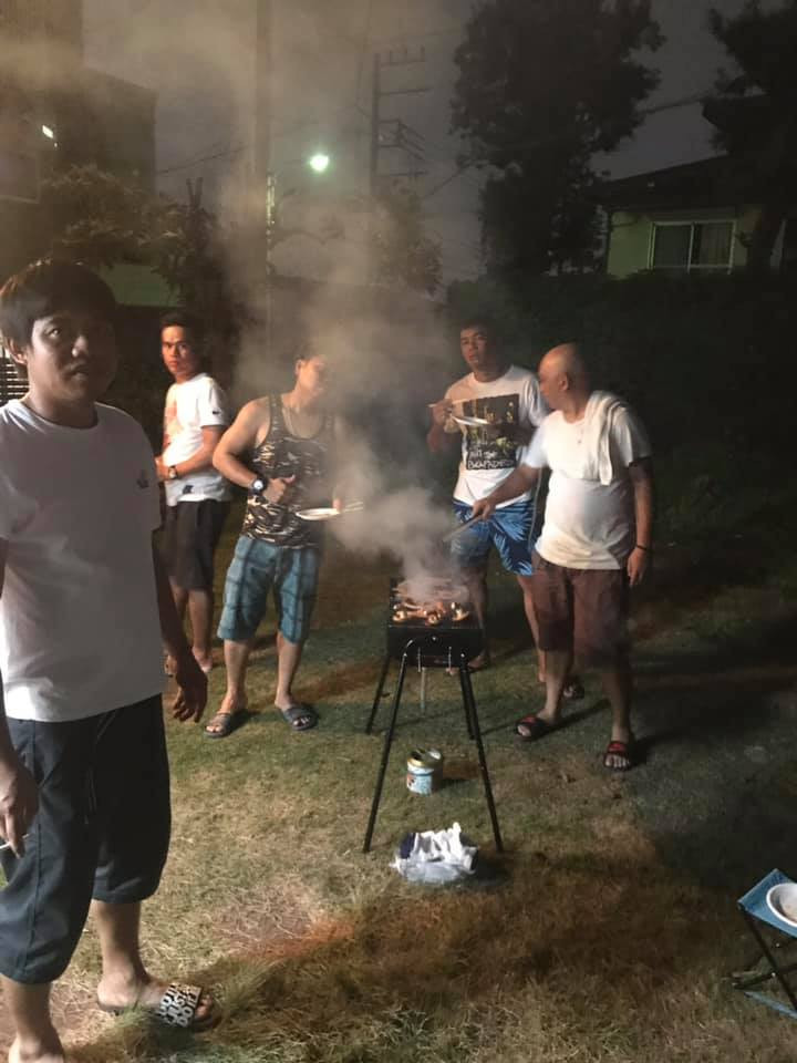 新村山寮でバーベキュー ^_^