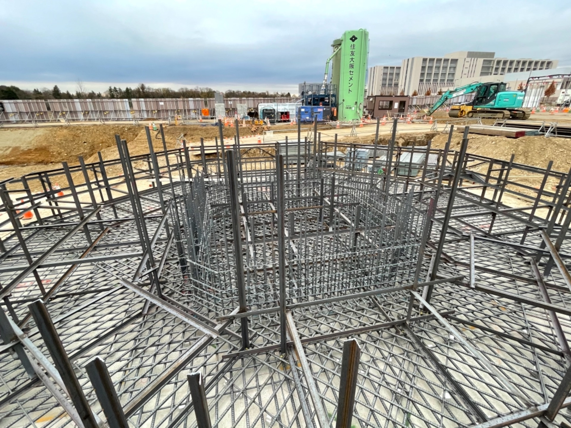 某清掃工場の煙突の基礎、出来てきました✨