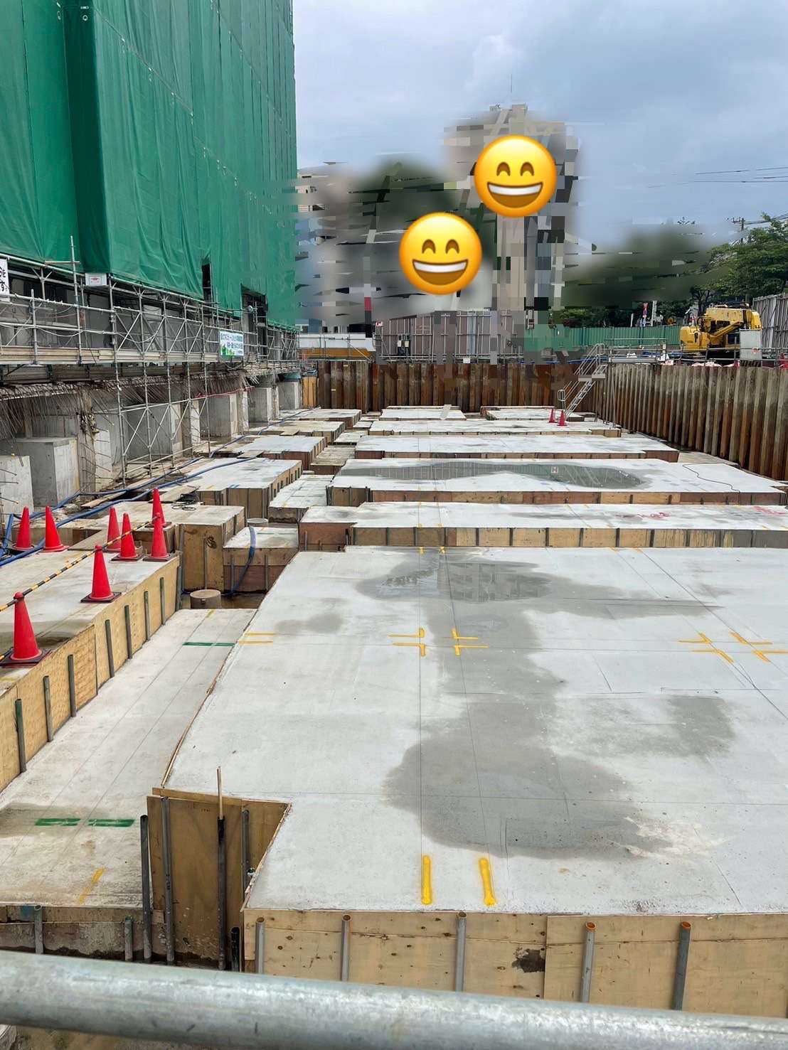 一期工事が、終わって一年　二期工事始まります